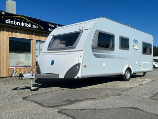 Knaus | Royale 580 UK, Gulvvarme, Truma varme, Køyeseng + sittegruppe seng, Lav seng, Nytt fortelt, | 2010